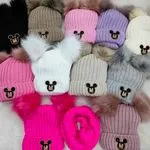 Komplet Czapki+Komin dla Dzieci 50-54 Mickey Mouse