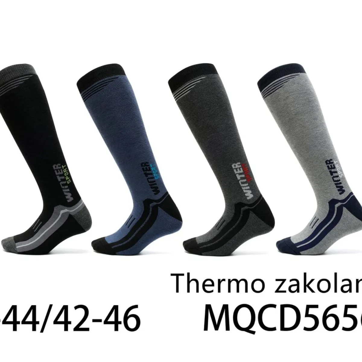 Skarpetki męskie termo zakolanówki 40-44/42-46 MQCD56564