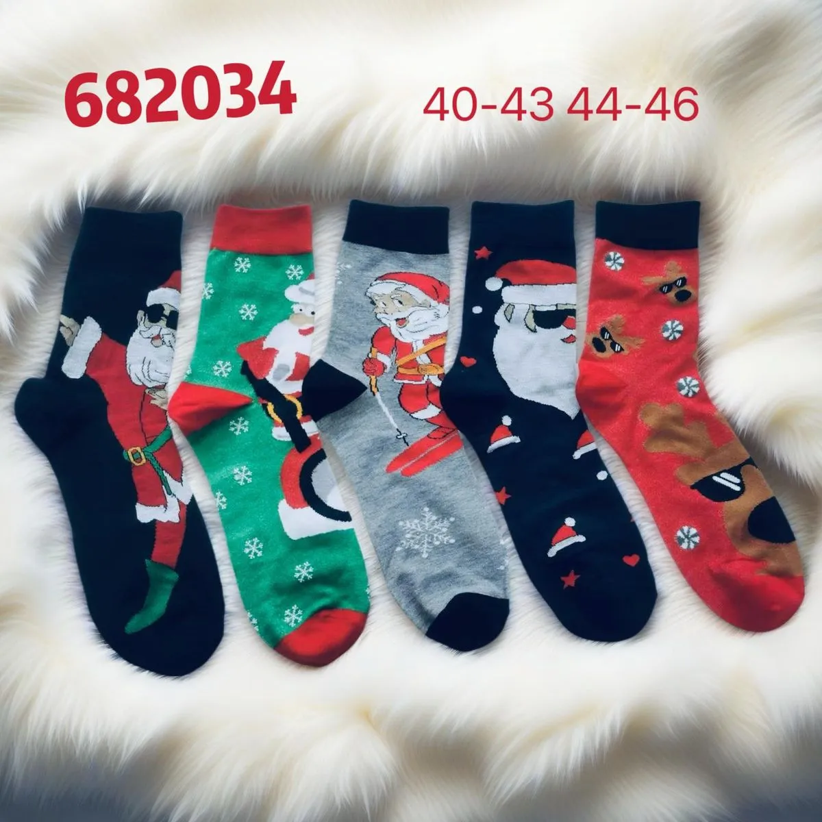 Skarpetki męskie świąteczne 40-43/44-46, 682034