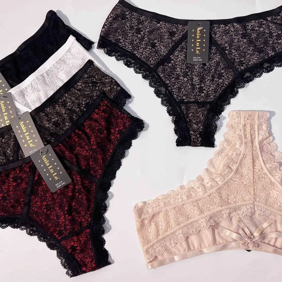 Majtki damskie koronkowe No.373 XL-34, 2XL-36, 3XL-36