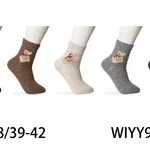 Skarpetki damskie z misiem WIYI Y94687 roz. 35-38/39-42