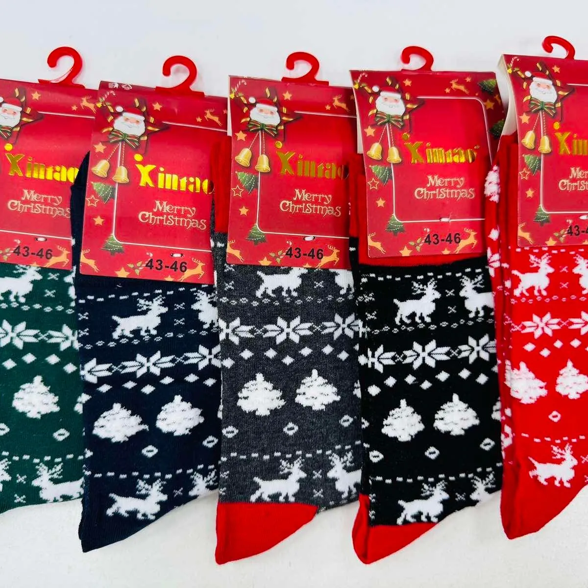 Skarpetki damskie świąteczne wzór Merry Christmas