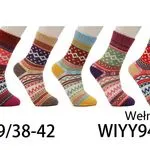 Skarpetki damskie wełniane wzorzyste 35-42 WIYY94407
