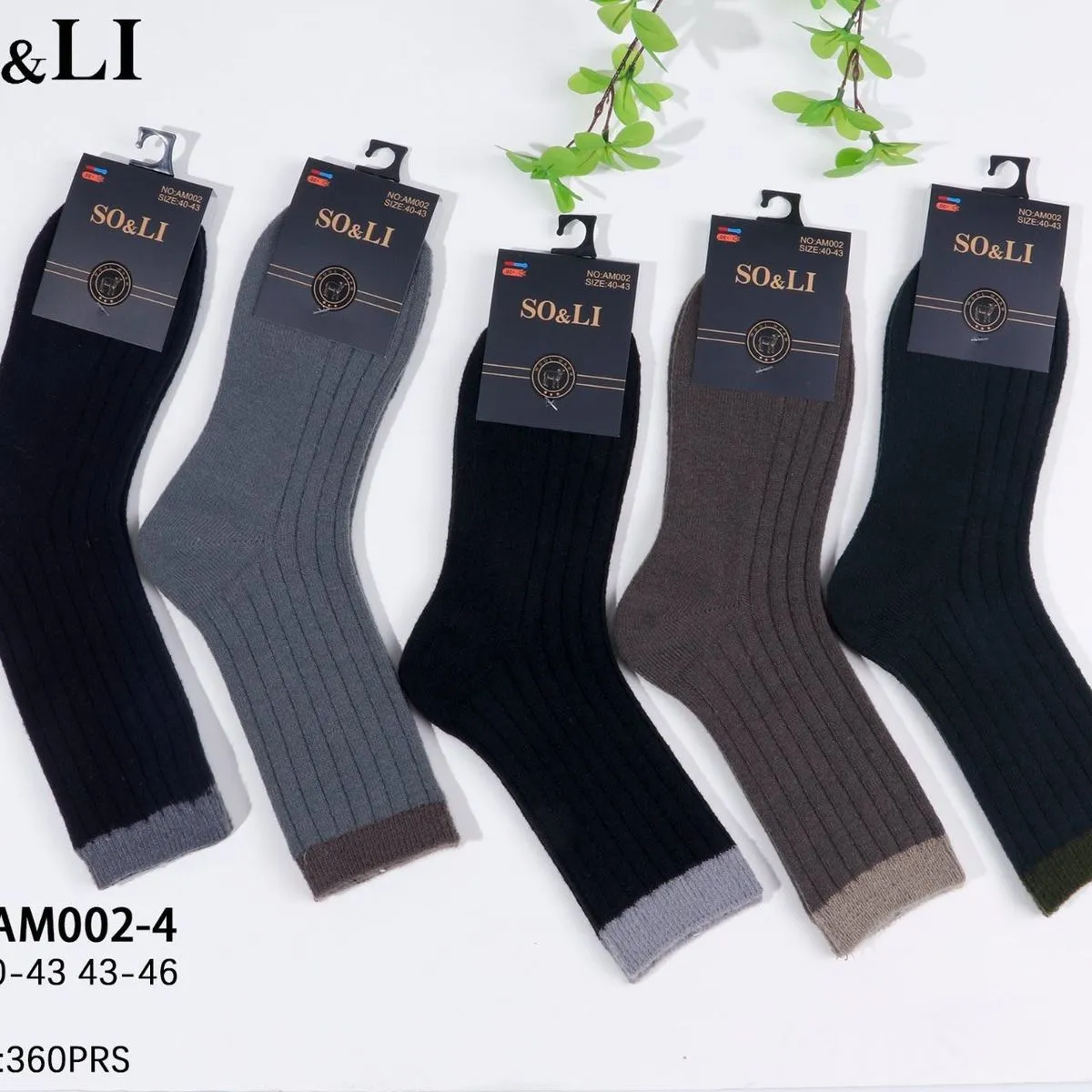 Skarpetki męskie SO&LI M 43-46, 30 par