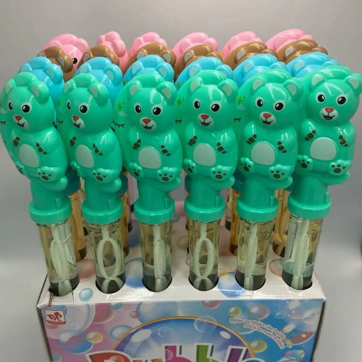 Banki Mydlane Bubble Stick z misiem