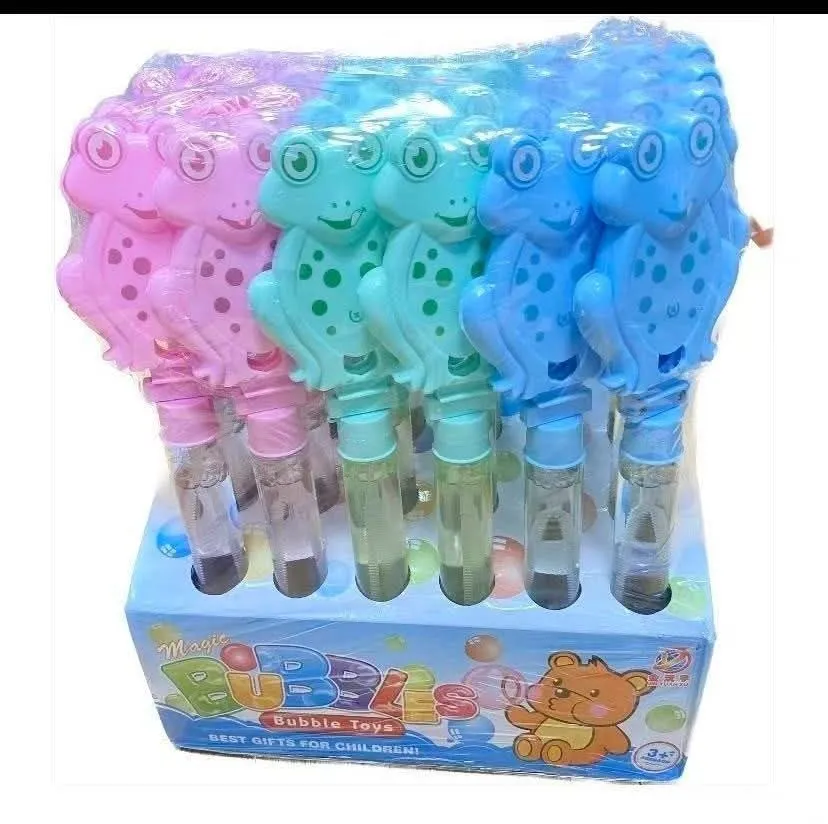 Banki Mydlane Bubble Żaby dmuchawka do baniek 24 szt