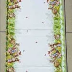 Bieżniki Wielkanocne 60/120 cm, biało-zielone