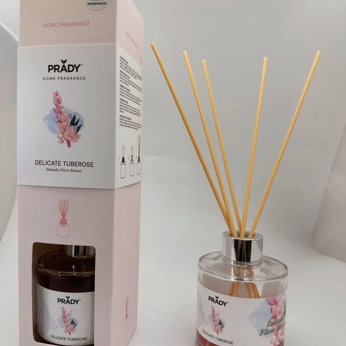 Dyfuzor zapachowy PRADY Delicate Tuberose z patyczkami