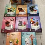 Zestaw klocków Nanoblock psy i kwiaty