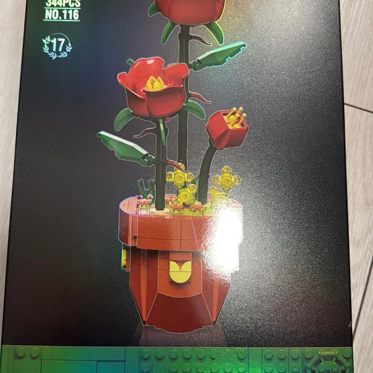 Klocki LEGO Flowers Róże w doniczce 6 szt