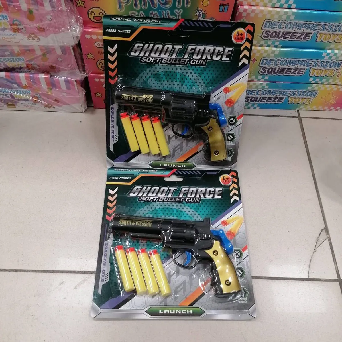 Zabawka pistolet Shoot Force Soft Bullet Gun