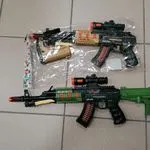 Pistolety na wodę AK47 3 szt. kolory: zielony, piaskowy, czarny