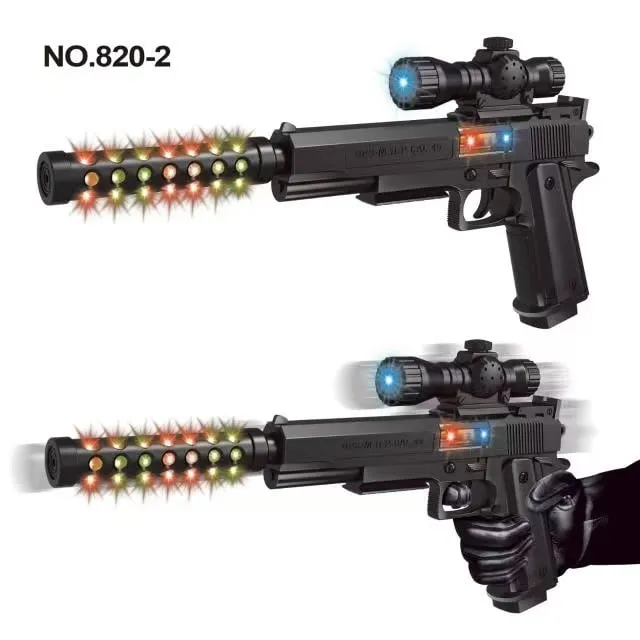 Pistolet zabawka elektroniczny z światłami NO.820-2