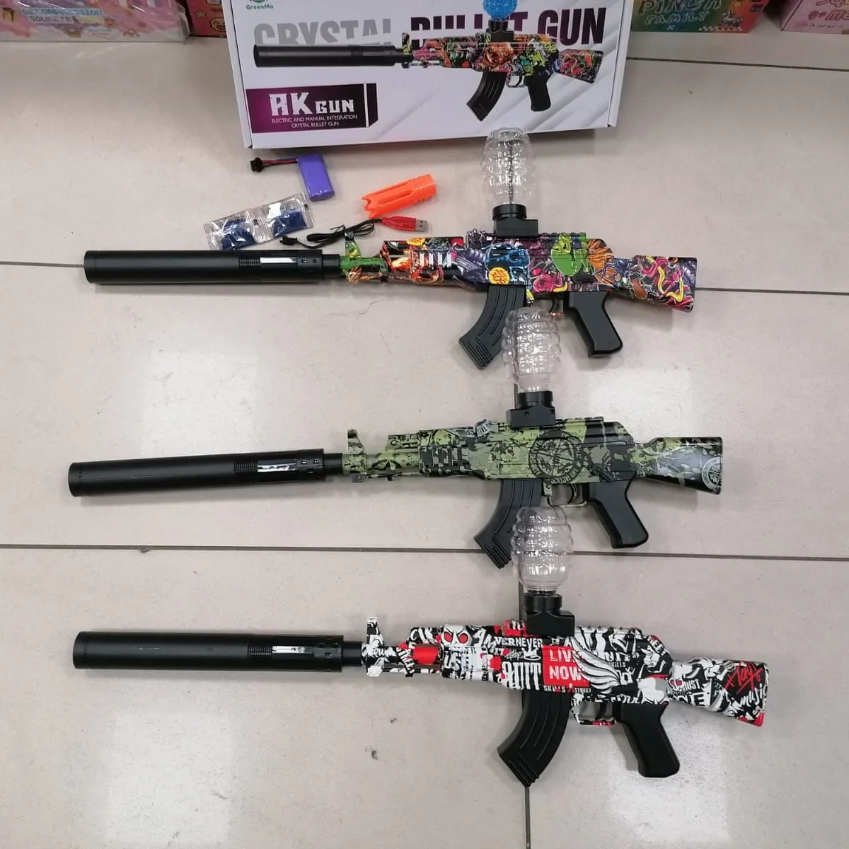 Pistolety na kulki Crystal Bullet Gun AK 3 wzory
