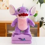 Maskotka Stitch z kocykiem fioletowa