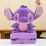 Maskotka Stitch z Kocykiem Fioletowa