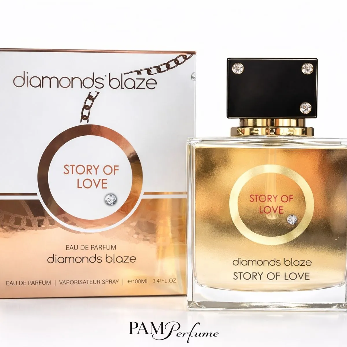 Perfumy Diamonds Blaze Story of Love EDP 100ml Złoty