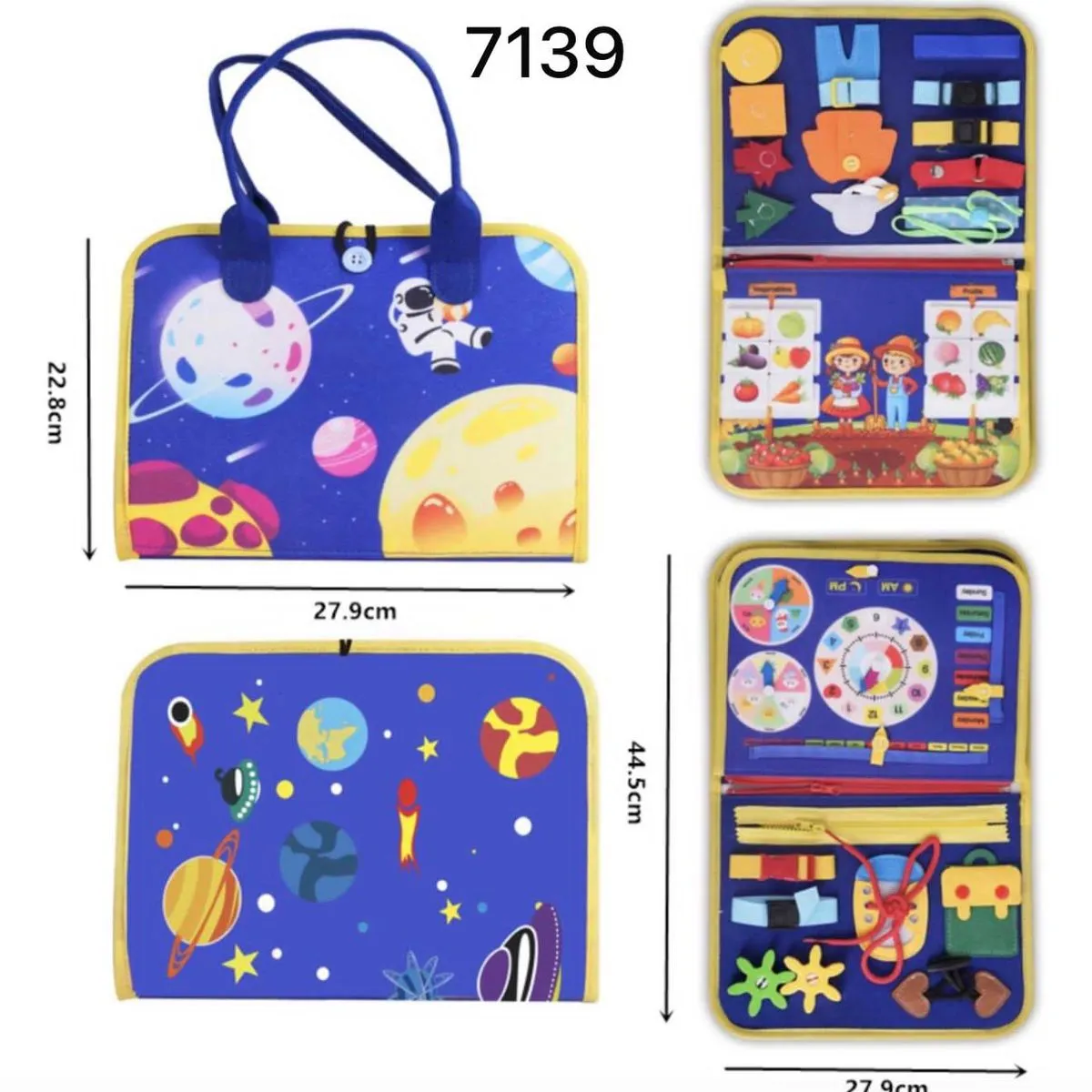 Tablica Edukacyjna Kosmiczna Busy Book 22x27.9x44 cm