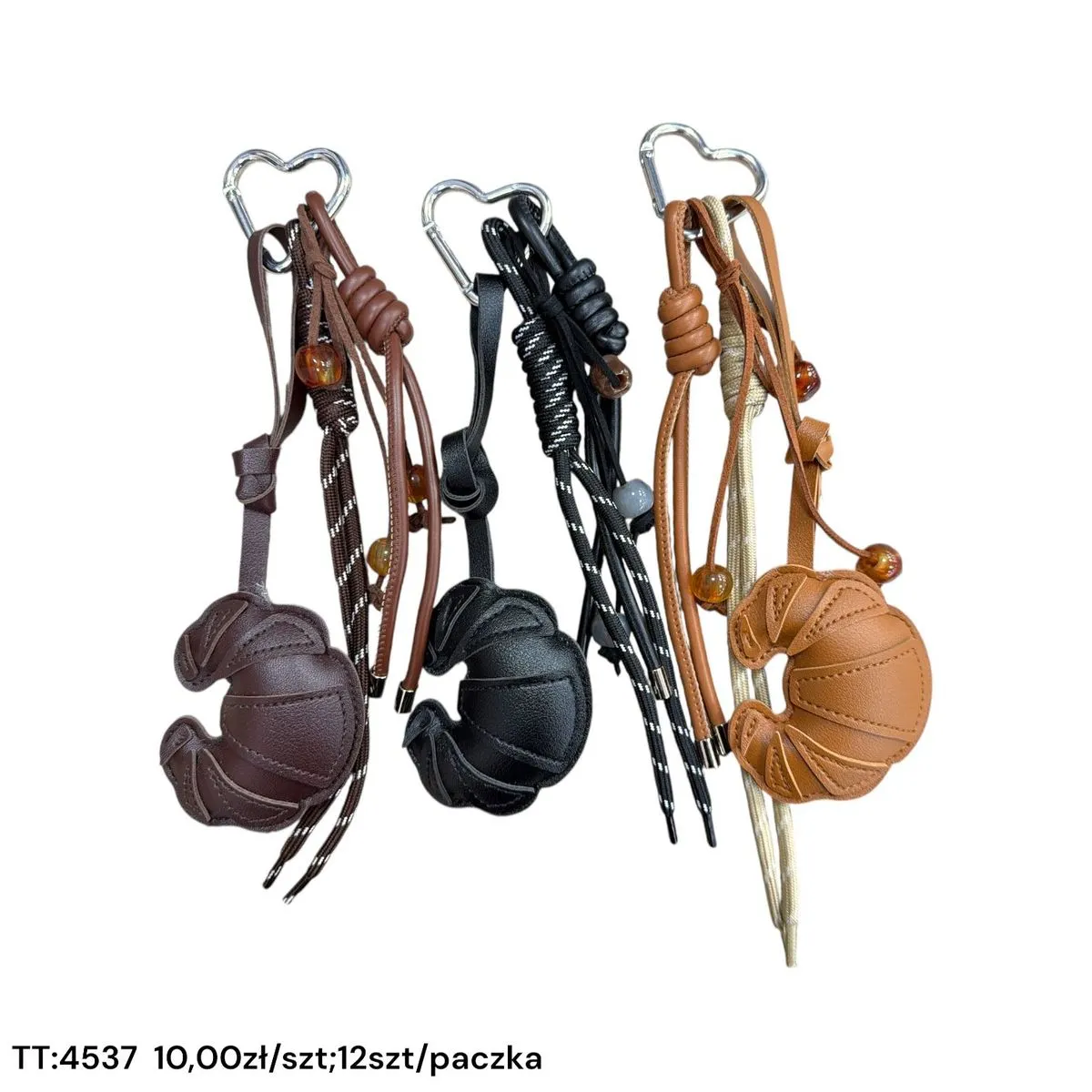Brelok do kluczy z croissantem TT-4537 12szt/opak