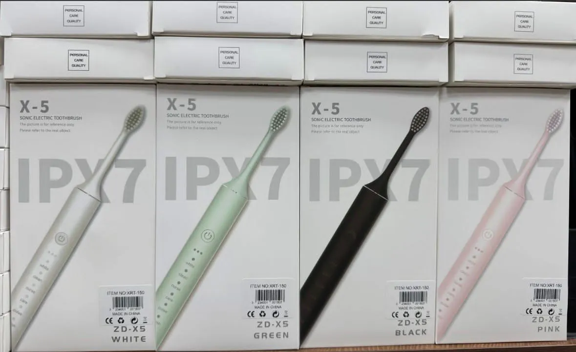 Szczoteczka soniczna IPX7 X-5, 4 kolory