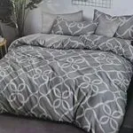 Komplet Pościel Milano 4CZ 160/200 szary wzór