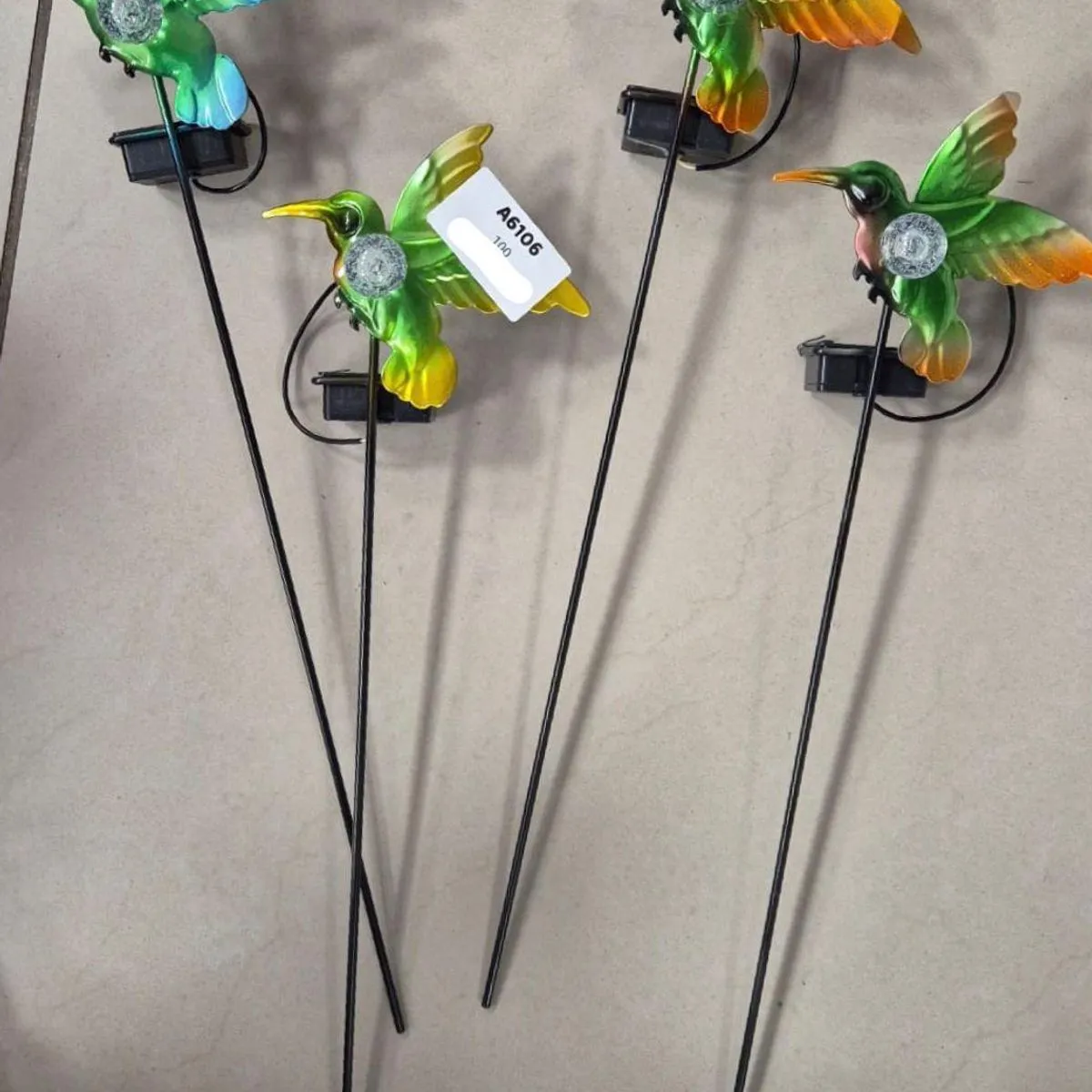 Dekoracyjne Solarne Lampki Kolibry do Ogrodu 4PCS