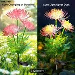 Dekoracyjne Lampy Solarne Kwiaty 2PCS do Ogrodu