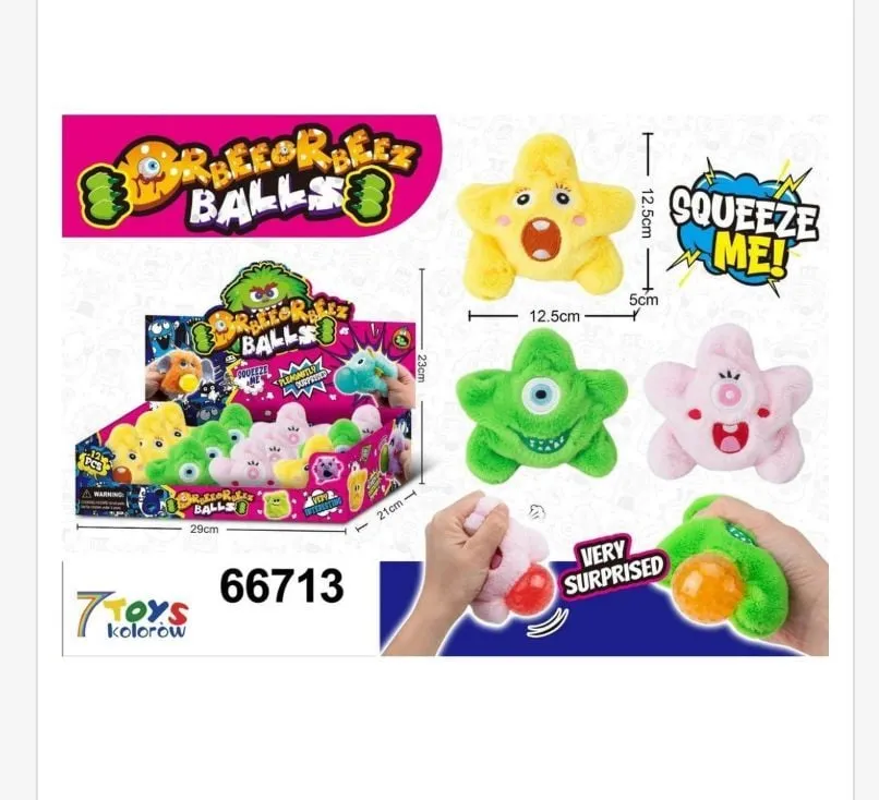 Gniotki Roller Squeeze Balls 12 cm, mix kolorów