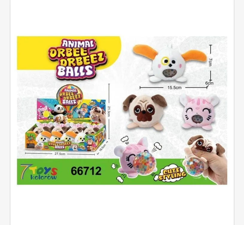 Zabawki Squeeze Toys Animal Orbdeele Balls 15 cm