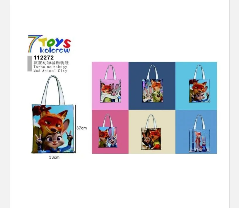 Torebka Zootopia 7Toys 33x37cm kolorowa