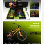 Model roweru BMX Conquer 66726, 39cm, 3+