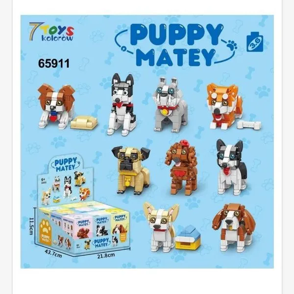 Klocki Puppy Matey 65911 zestaw figurek psów