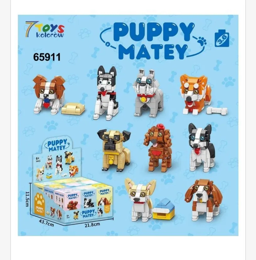 Klocki Puppy Matey 65911 zestaw figurek psów