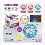 Zabawki Flying Spinner LED 10cm różowy/czerwony/niebieski