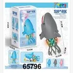 Taniący Robot Rekin z Meduzą i LED 12cm