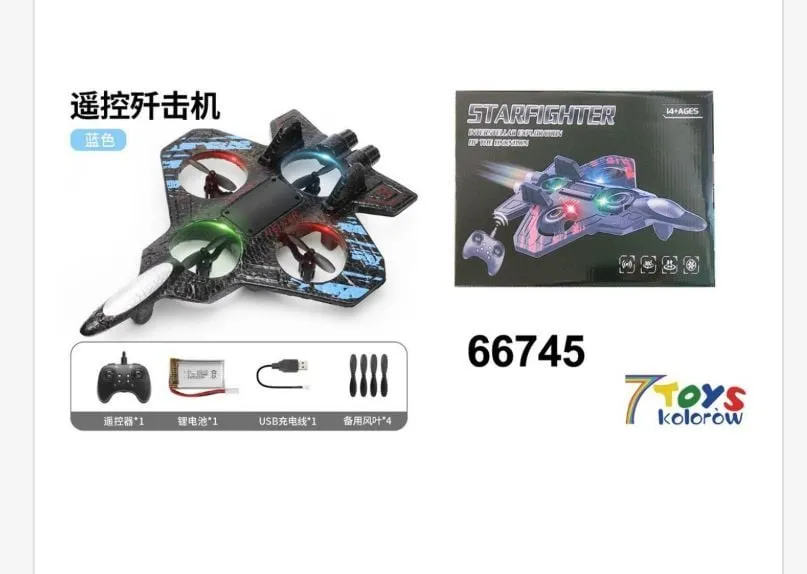 Samolot zdalnie sterowany Starfighter z 4 wirnikami