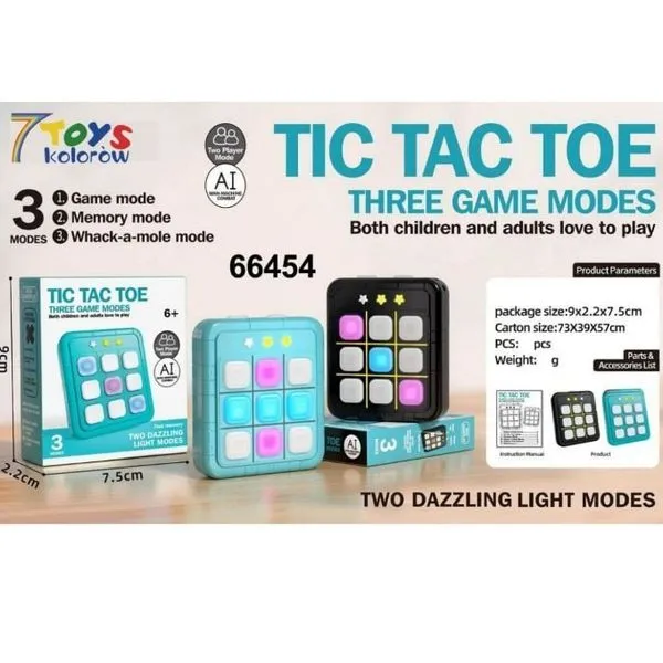 Elektroniczna gra Tic Tac Toe 3 tryby 7TOYS