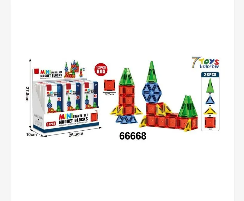 Klocki Magnetic Blocks Mini Set 28 szt