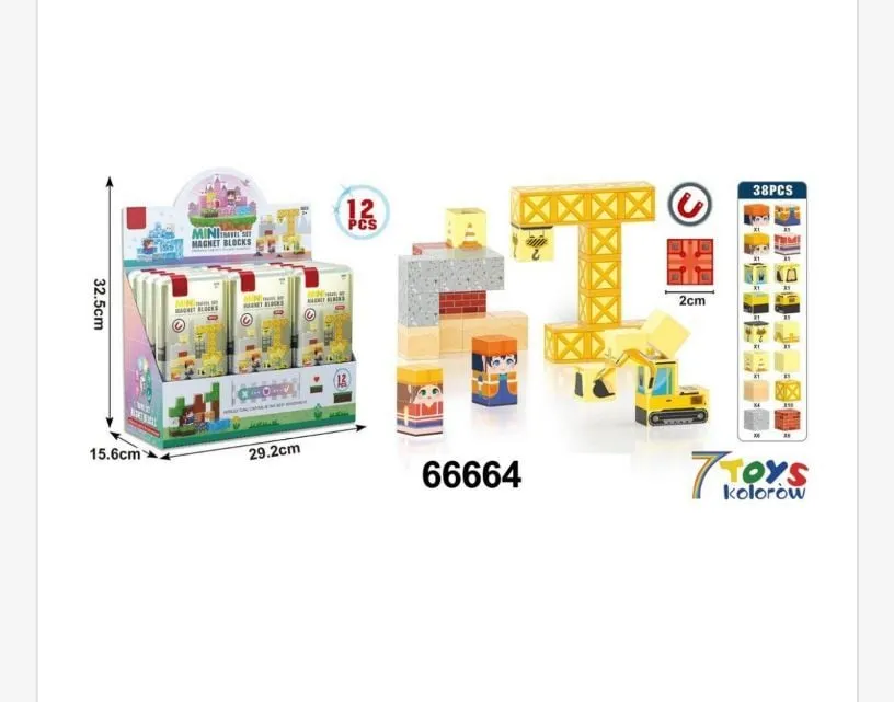 Klocki Magnetic Blocks 3PCS