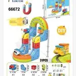 Zabawkowy tor wyścigowy z magnesami 31 elementów DIY