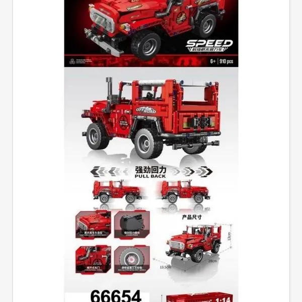 Klocki konstrukcyjne Samochód Speed Czerwony 114 el.