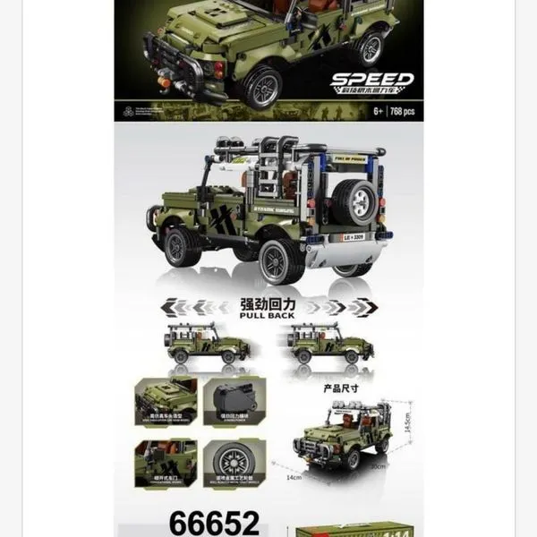 Klocki konstrukcyjne Speed Samochód terenowy 114 elementów