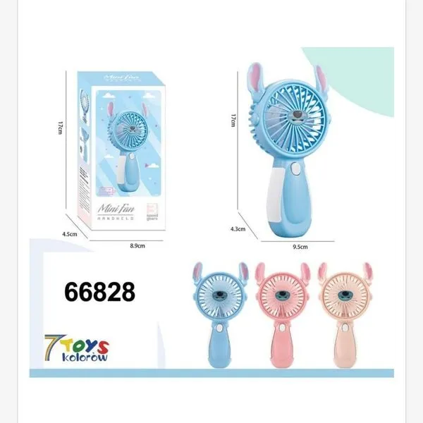 Mini wentylator zabawka z uszami królika 10,5 cm