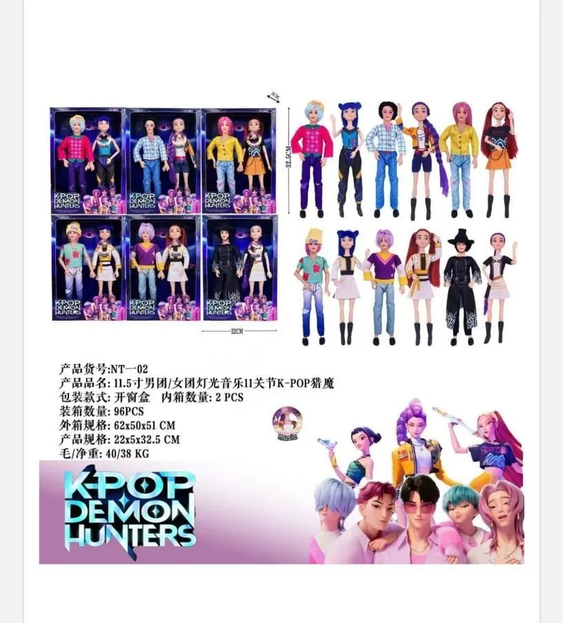 Zestaw figurek Kpop Demon Hunters 6 szt 15 cm