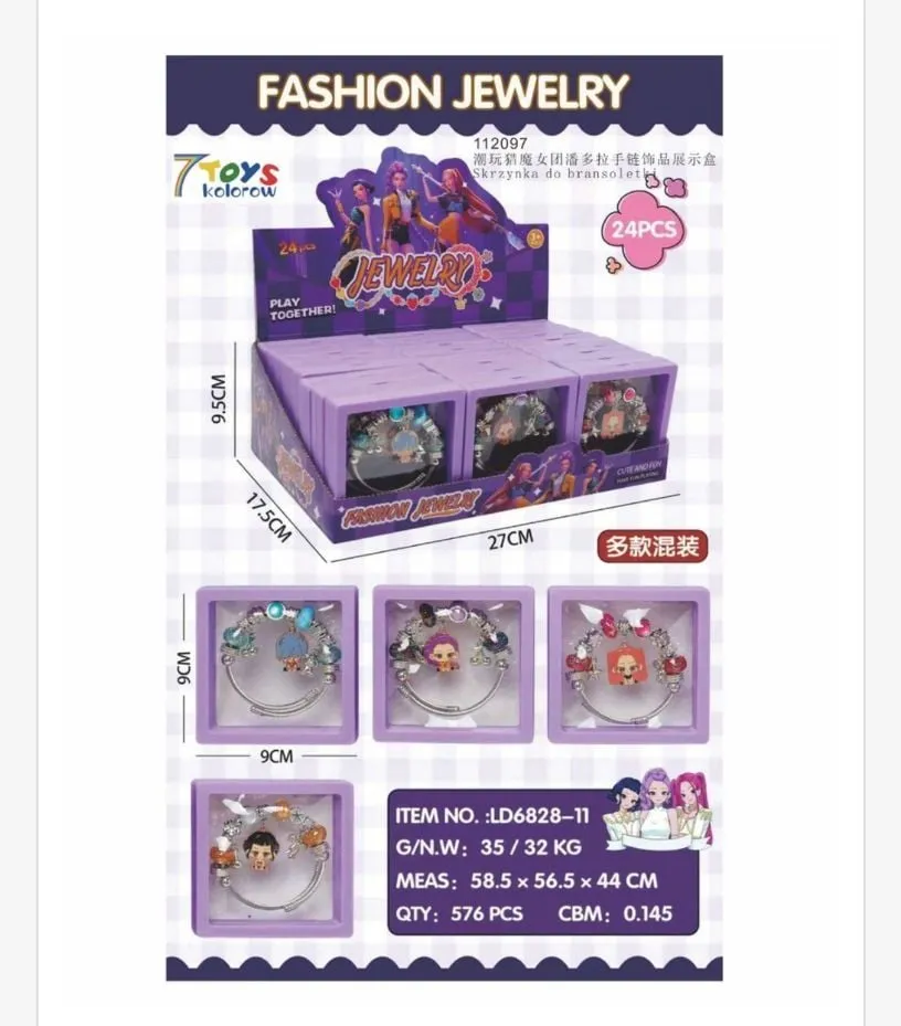 Zestaw biżuterii Fashion Jewelry dla dzieci 24 szt