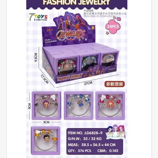 Zestaw biżuterii Fashion Jewelry 24 szt dla dzieci
