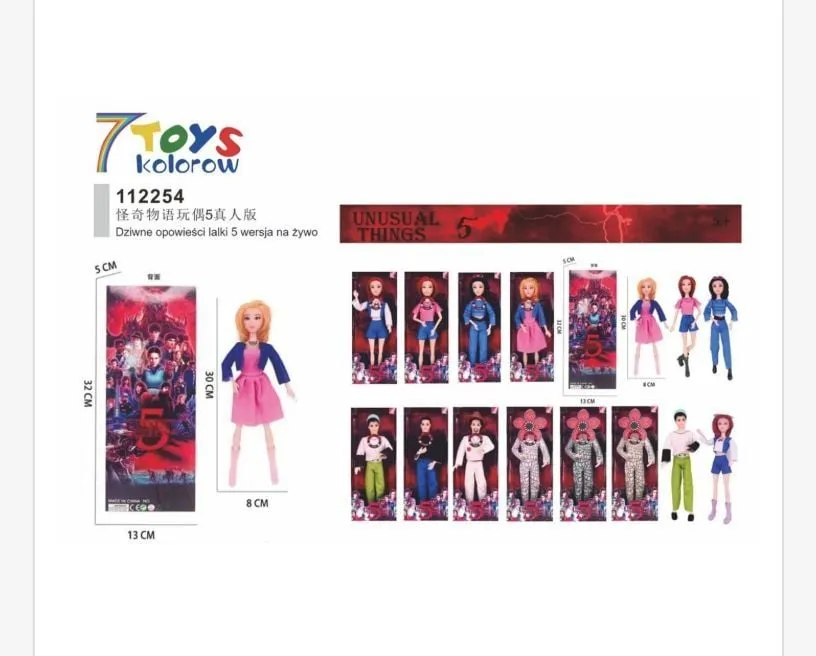 Lalka Stranger Things 8 cm 5 wersji Unusual 7 Toys