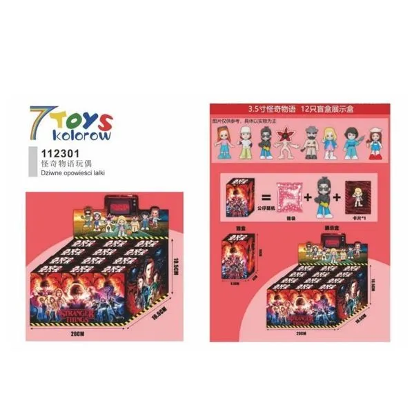 Zabawki Unboxing Stranger Things 12 kolorów 24 szt