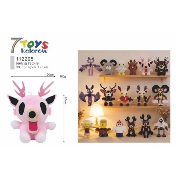 Maskotka Pluszowa Jeleń Różowy 20cm