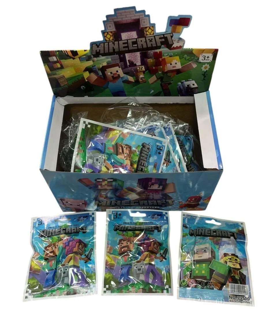 Saszetki Minecraft Figurki Niespodzianki Display 24 szt.